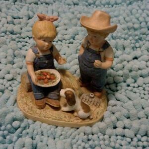 Home Interiors "Denim Days" By Homco 1985 #1507 Figurine